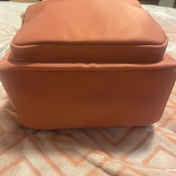 Adjustable backpack straps; twill lining; zip closure; gold hardware - Picture 8 of 13